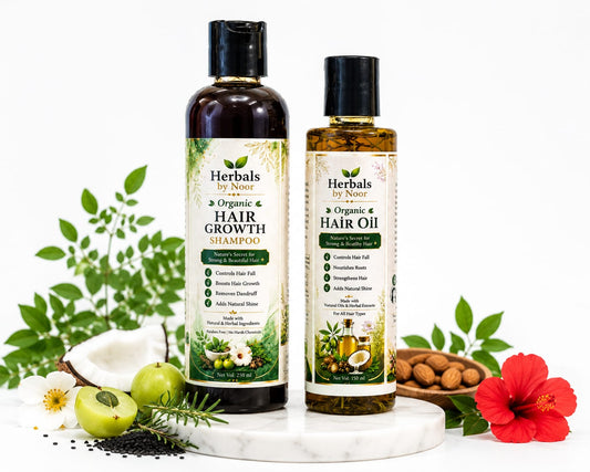 Organic Hair Care Regular Bundle | Growth Shampoo (250ml) & Hair Oil (150ml)