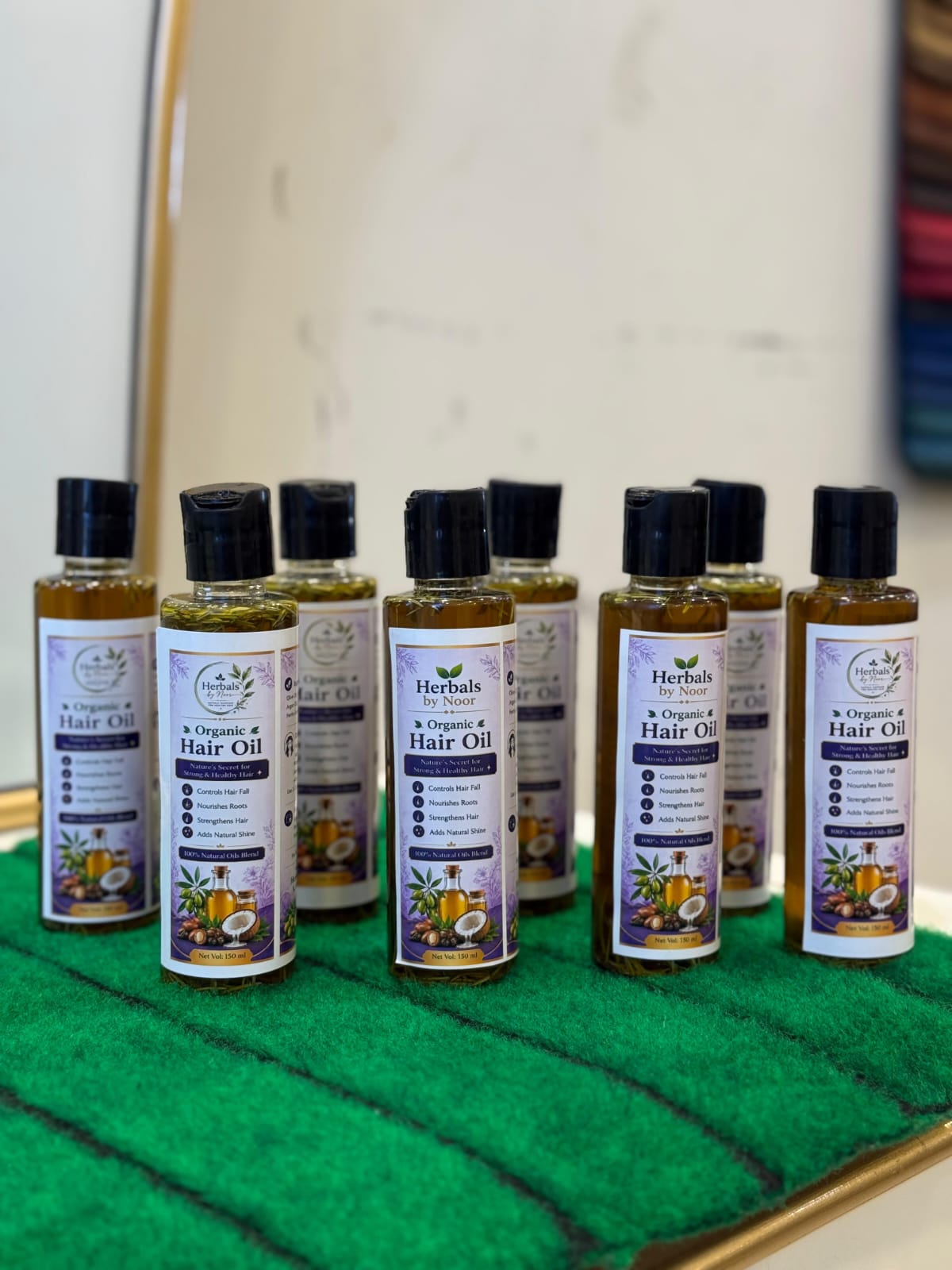 Herbals by Noor Complete Hair Care Starter Kit | Tester Bundle (100ml Oil + 120ml Shampoo)