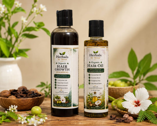 Organic Hair Care Regular Bundle | Growth Shampoo (250ml) & Hair Oil (150ml)